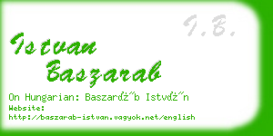 istvan baszarab business card